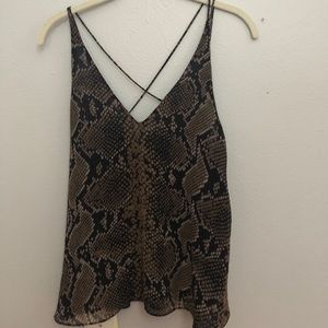 Zara Snakeskin tank top